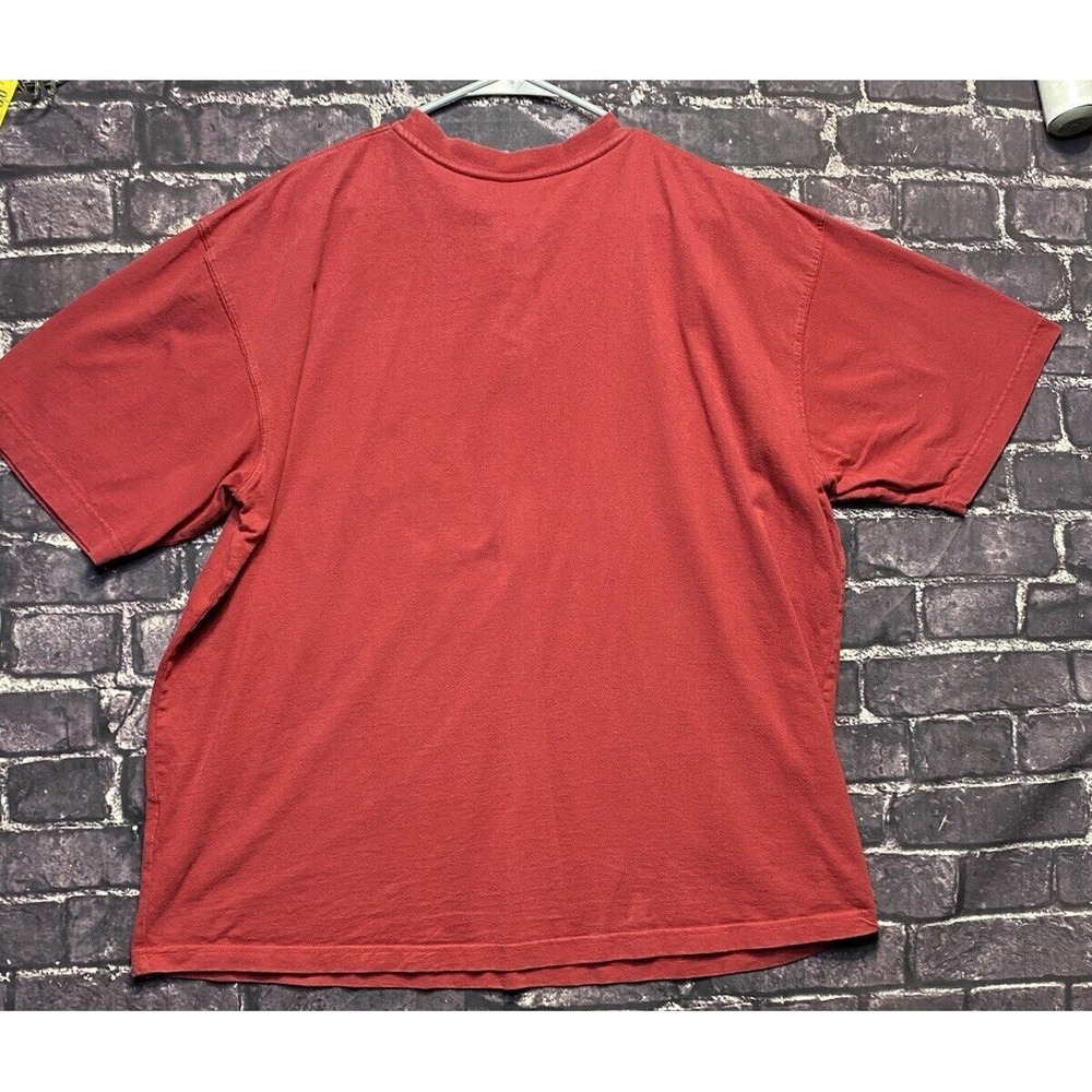 Carhartt Shirt Mens XL Red Single Pocket Plain Blank Short Sleeve Workwear - Picture 8 of 9